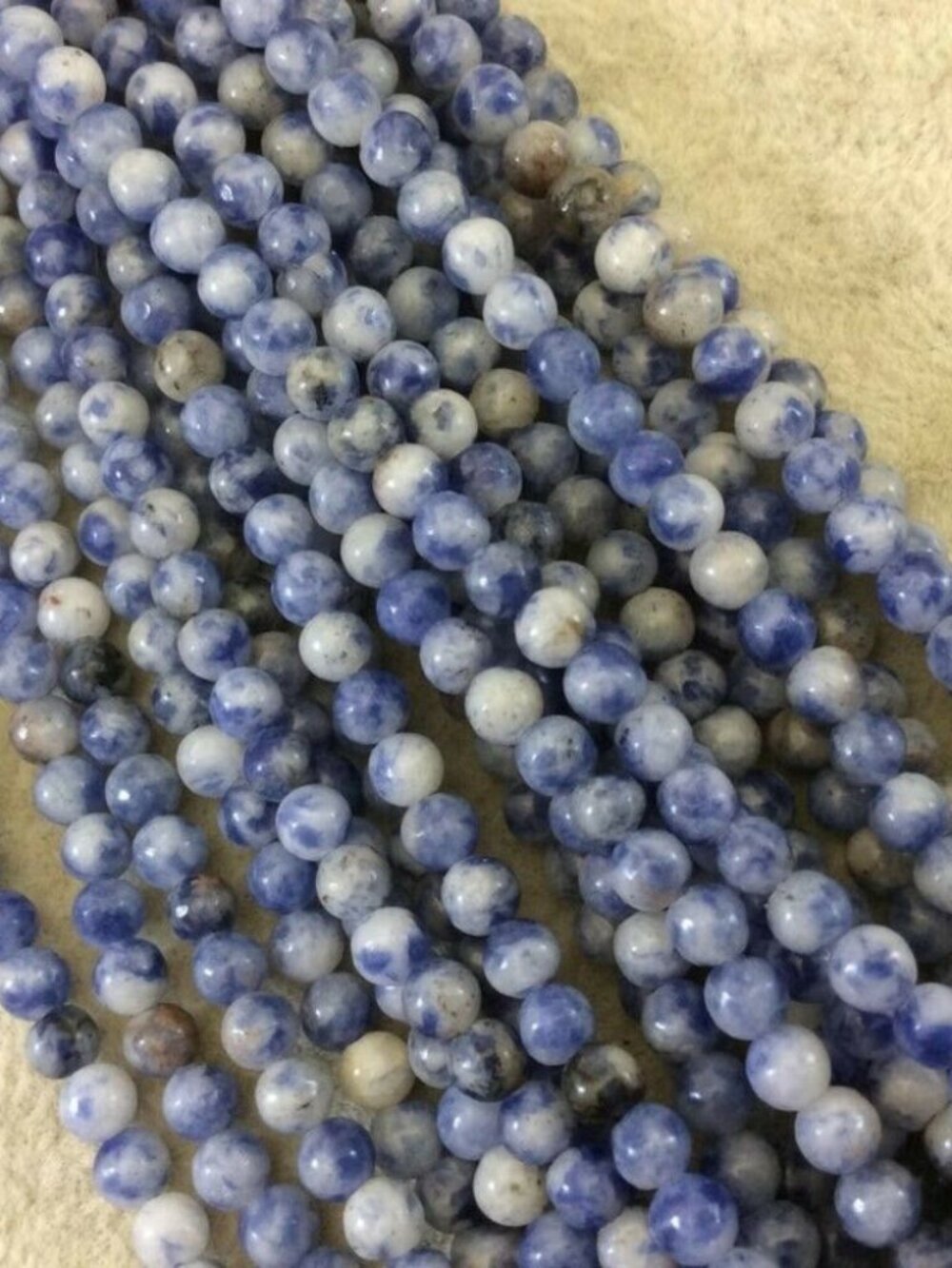 Natural Blue Sodalite Gemstone Beads Round 4mm Bulk Lot 50 pcs